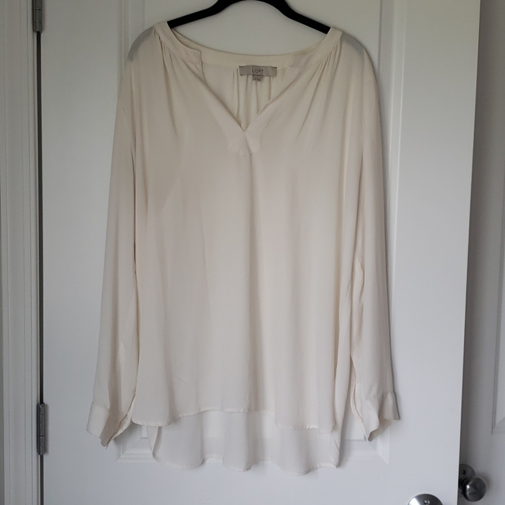 Loft cream colored top